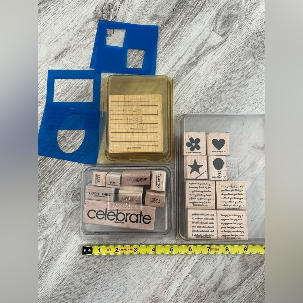 3 sets Stampin' Up! Journaling and Messages Stampss